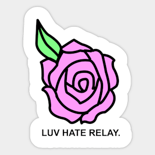 Pink Rose Tee Sticker